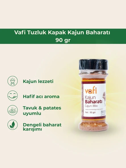 Vafi Tuzluk Kapak Kajun Baharatı 90 gr 1 ADET ürün görseli 1