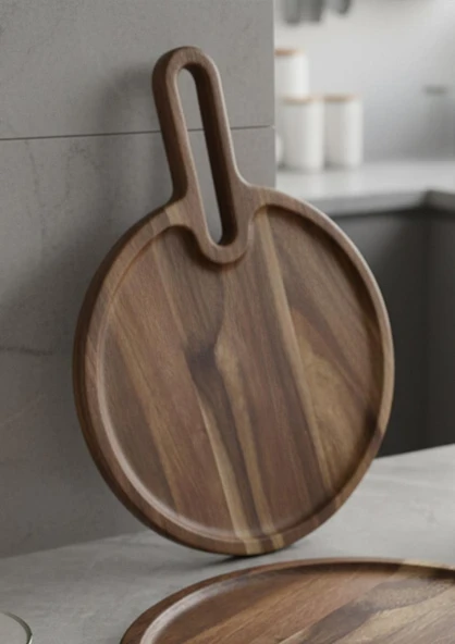 Akasya Sunum Tabağı - Sunumluk 30 CM - Resim 3