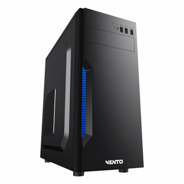 Vento TA-K61 650W USB 3.2 ATX Mid Tower Siyah Kasa ürün görseli 1