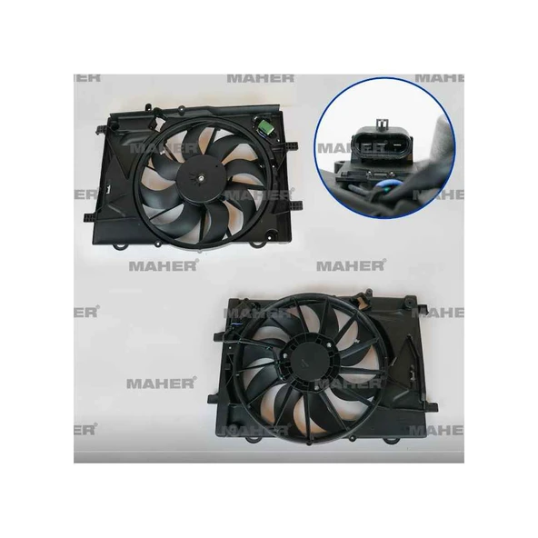 FAN RADYATÖR AVEO T300 HB-SEDAN DAVLUMBAZLI REZISTANSLI 1.2-1.4 ürün görseli 1