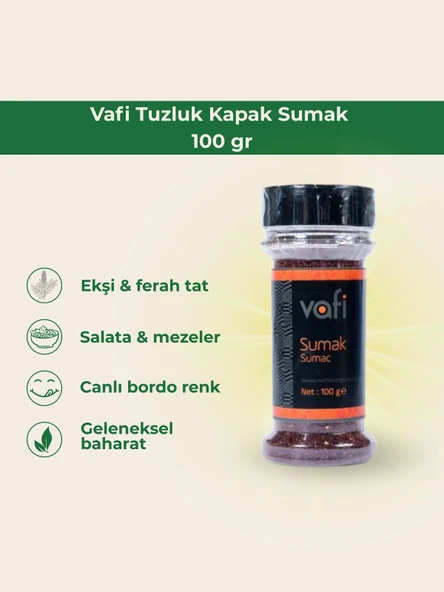 Vafi Tuzluk Kapak Sumak 100 gr 1 ADET - Resim 2