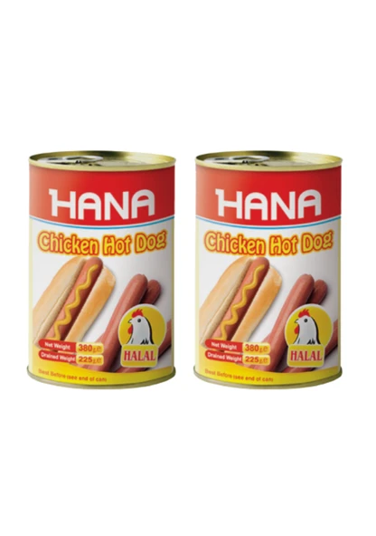 HANA HOT DOGS ( PİLİÇ SOSİS ) 400 GR X2 ADET ürün görseli 1