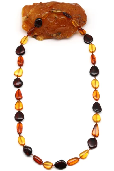 Damla Kehribar Kolye - 54 cm ürün görseli 1