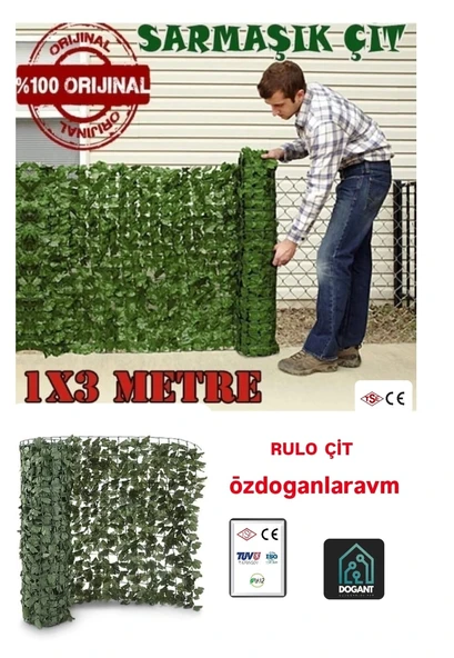 Bahçe Çiti Balkon Rulo Plex Sarmaşık Çit 1x3 Metre ürün görseli 1