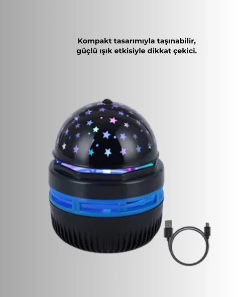 Galaxy Projektörlü Gece Lambası - Resim 5