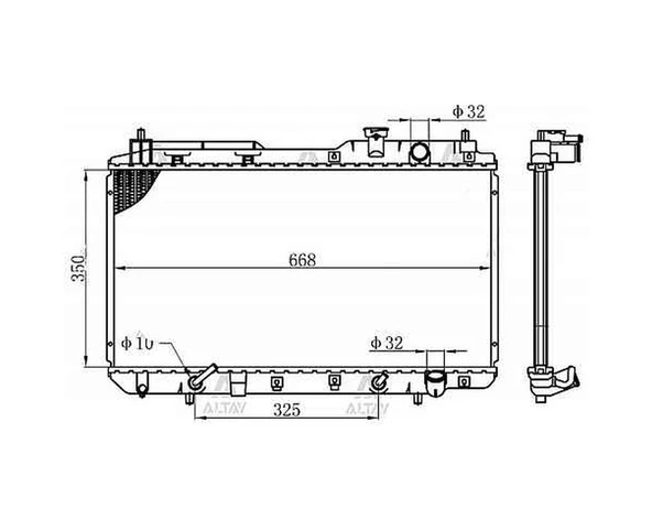 Radyatör Su Crv 97-02 16mm A-t Brazıng ürün görseli 1