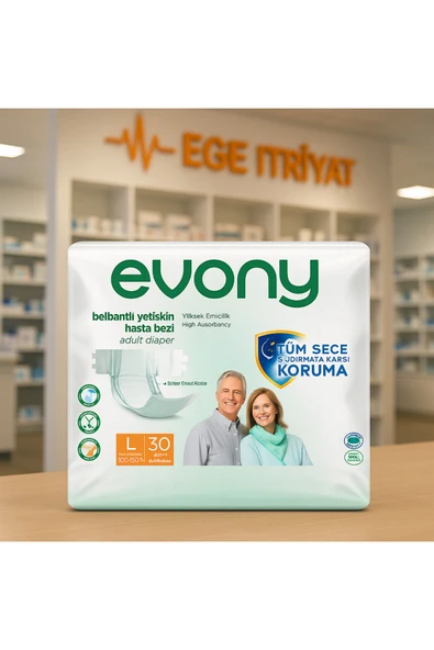 EVONY Yetişkin Bezi Large 30 Adet ürün görseli 1