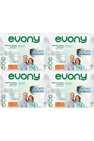 EVONY Yetişkin Bezi Large 120 Adet ürün görseli 1
