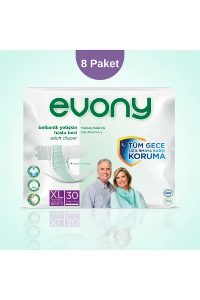 EVONY Yetişkin Bezi X-Large 240 Adet ürün görseli 1