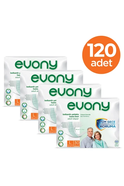 EVONY Yetişkin Bezi Large 120 Adet - Resim 3