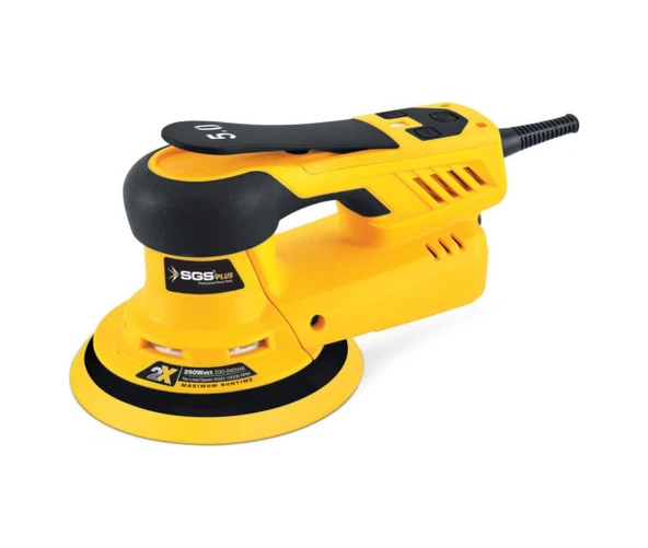 Sgs SGS5253 Profesyonel 350 Watt - Kömürsüz Motor Eksantrik Orbital Zımpara Makinesi ürün görseli 1