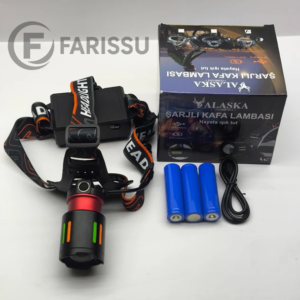 PTTAVM: Alaska Profesyonel 30W Lazer LED Şarjlı Kafa Lambası | 1