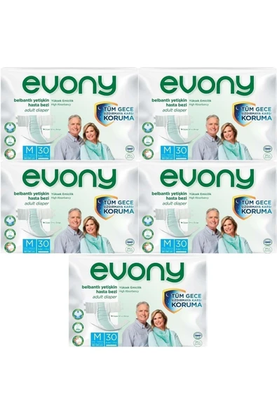 EVONY Yetişkin Bezi Medium 150 Adet ürün görseli 1