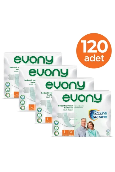 EVONY Yetişkin Bezi Large 120 Adet - Resim 3