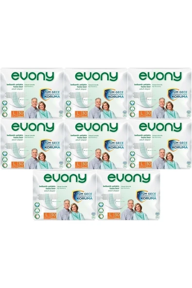 EVONY Yetişkin Bezi Large 240 Adet ürün görseli 1
