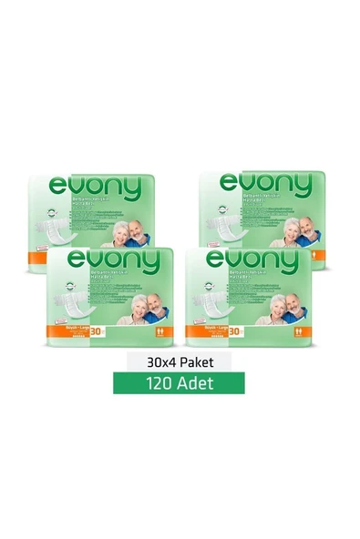 EVONY Yetişkin Bezi Large 120 Adet - Resim 2