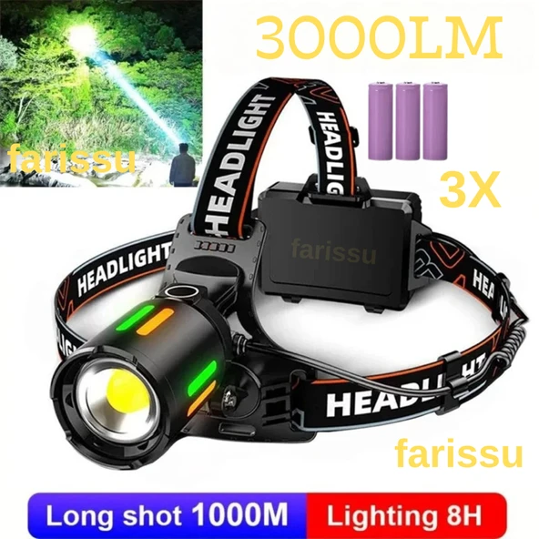 PTTAVM: Alaska Profesyonel 30W Lazer LED Şarjlı Kafa Lambası | 1