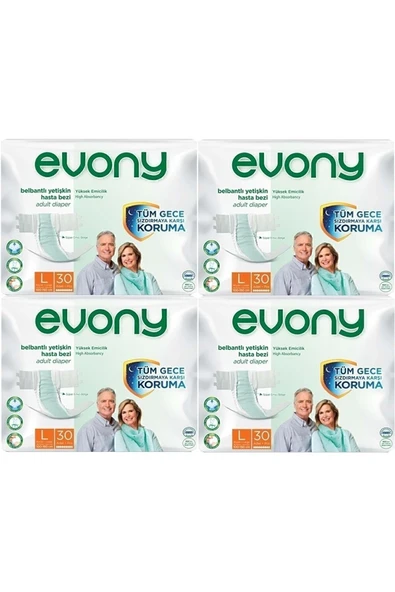 EVONY Yetişkin Bezi Large 120 Adet ürün görseli 1