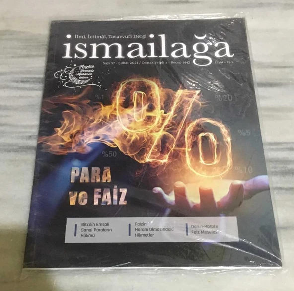 İSMAİLAĞA Dergisi Şubat 2021 Sayı 57 PARA VE FAİZ (Sahafiye Kitap) ürün görseli 1