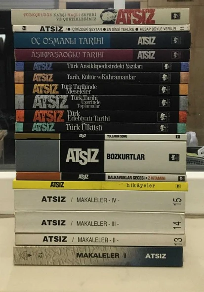 Hüseyin Nihal ATSIZ - 20 Kitaplık LOT ( Bkz. Açıklama ) (Sahafiye Kitap) ürün görseli 1