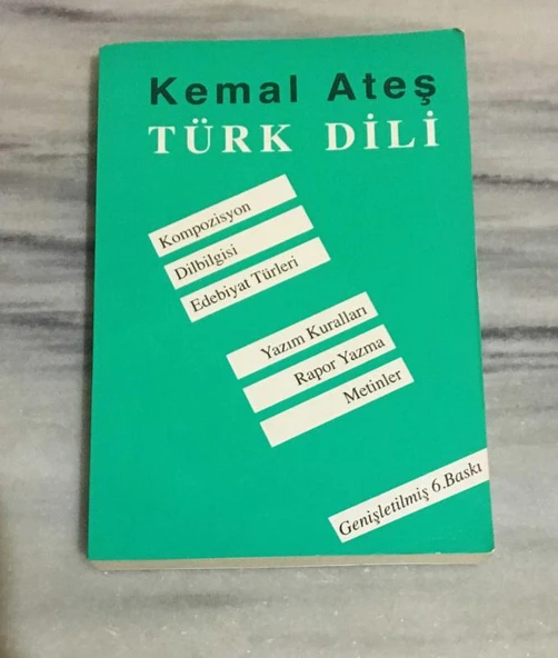 TÜRK DİLİ Genişletilmiş 6.BASKI (Sahafiye Kitap) ürün görseli 1