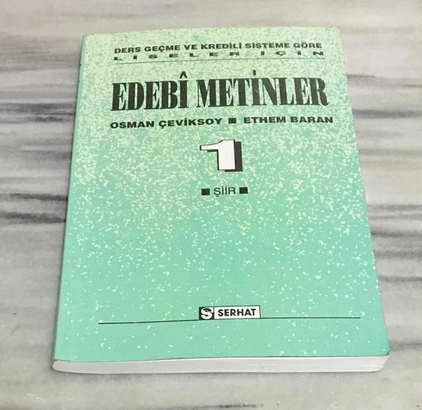 Liseler için EDEBİ METİNLER 1 ( Şiir ) (Sahafiye Kitap) ürün görseli 1