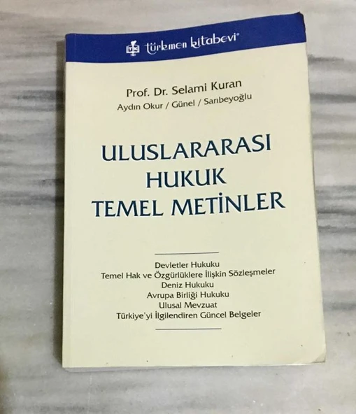 ULUSLARARASI HUKUK TEMEL METİNLER (Sahafiye Kitap) ürün görseli 1