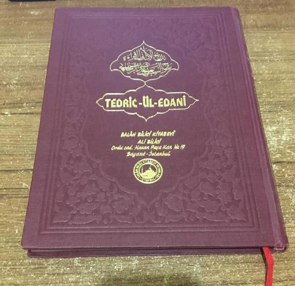 TEDRİC-ÜL EDANİ (Sahafiye Kitap) ürün görseli 1