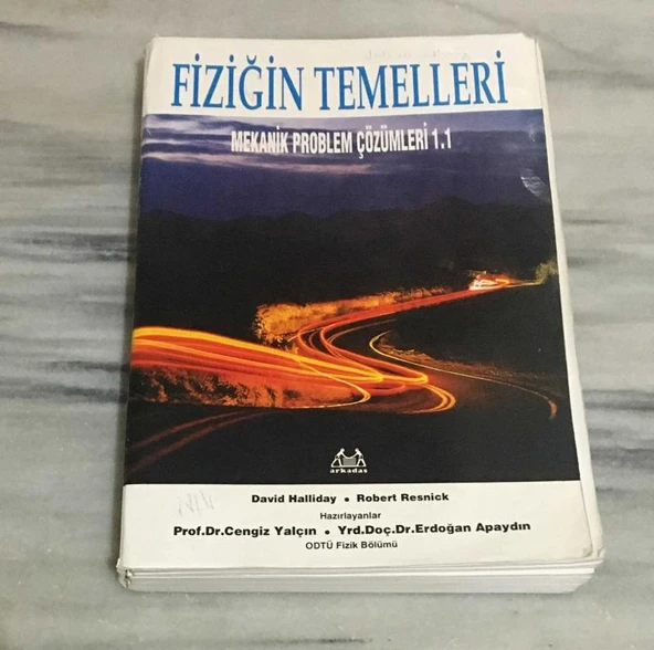 Fiziğin Temelleri MEKANİK PROBLEM ÇÖZÜMLERİ 1.1 ( Bkz.Açıklama ) (Sahafiye Kitap) ürün görseli 1
