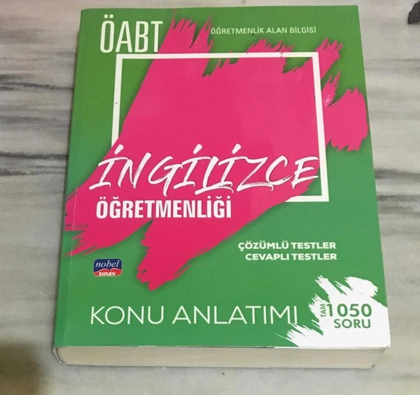 ÖABT - İNGİLİZCE ÖĞRETMENLİĞİ Konu Anlatımı - Çözümlü Testler,Cevaplı Testler TAM 1050 SORU (Sahafiye Kitap) ürün görseli 1
