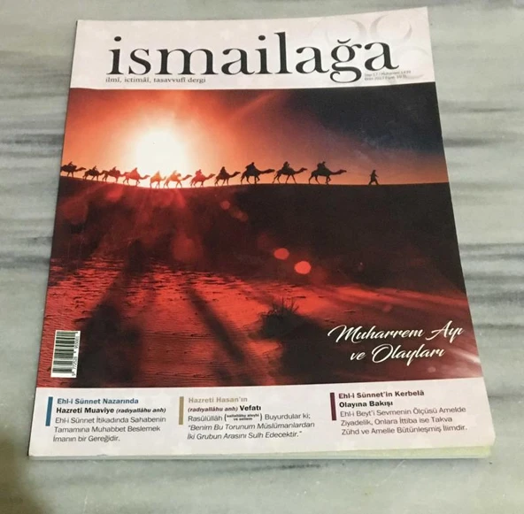 İSMAİLAĞA Dergisi Ekim 2017 Sayı 17 ( MUHARREM AYI VE OLAYLARI ) (Sahafiye Kitap) ürün görseli 1