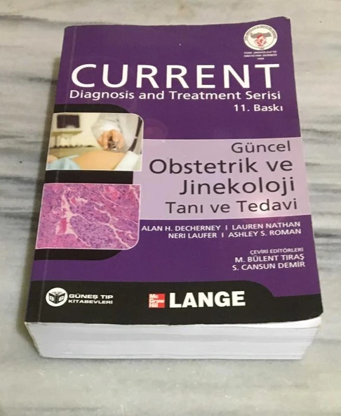 GÜNCEL OBSTETRİK VE JİNEKOLOJİ TANI VE TEDAVİ 11.BASKI - 2014 (Sahafiye Kitap) ürün görseli 1
