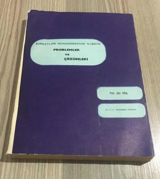 Şirketler Muhasebesine İlişkin PROBLEMLER VE ÇÖZÜMLERİ (Sahafiye Kitap) ürün görseli 1