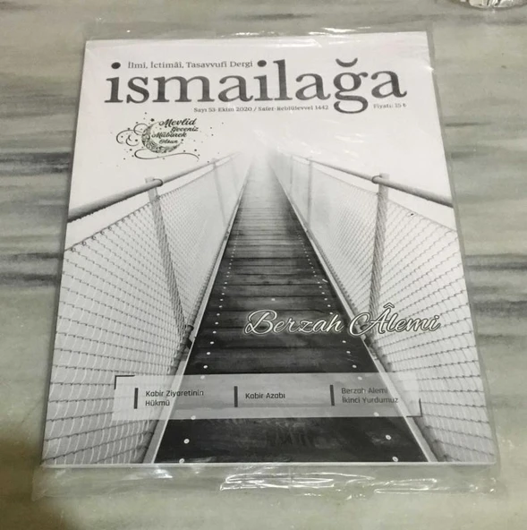 İSMAİLAĞA Dergisi Ekim 2020 Sayı 53 BERZAH ALEMİ (Sahafiye Kitap) ürün görseli 1