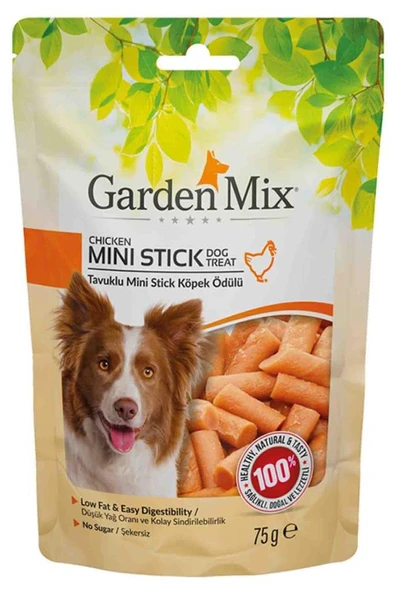 Gardenmix Tavuklu Mini Stick Köpek Ödül Maması 75gr ürün görseli 1