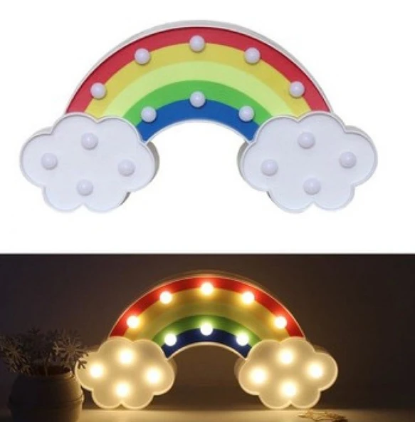 Led Işıklı Gökkuşağı Gece Lambası ürün görseli 1