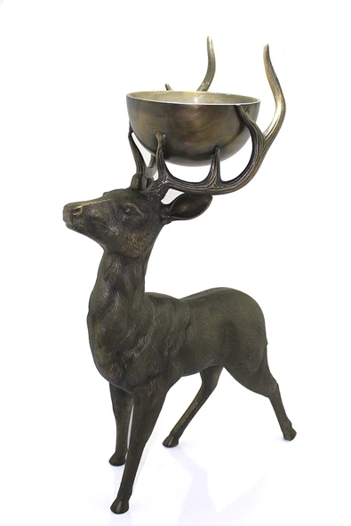 Metal Geyikli Kase 77 Cm ürün görseli 1
