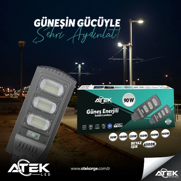 Güneş Enerjili Sokak Lambası 120 W ürün görseli 1