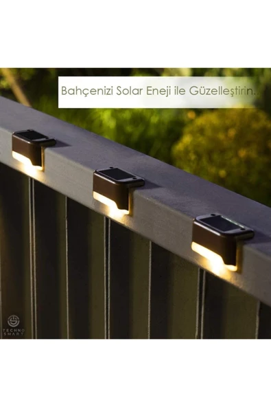 WaterProof Solar Merdiven Lambası 4 Adet ürün görseli 1