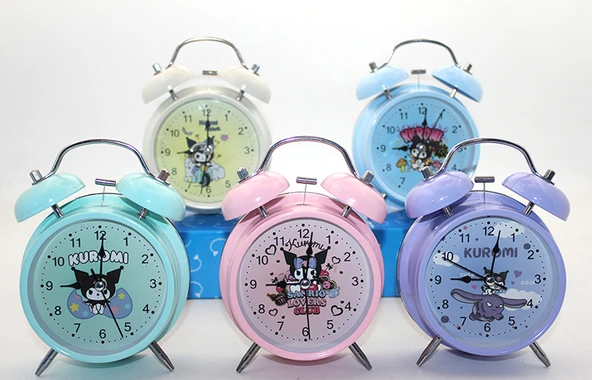 Kuromi, Hello Kitty, Mickey Mouse Masa Üstü Çalar Saat - Resim 2