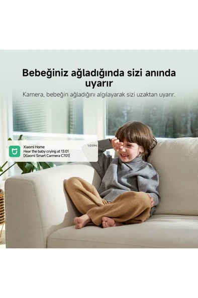 XİAOMİ SMART CAMERA C701 WHİTE - Resim 3