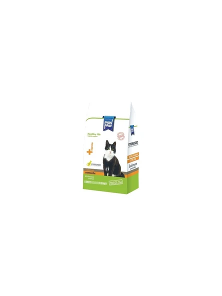 Pawpaw Somonlu Kısırlaştırılmış Yetişkin Kedi Maması 1,5 kg ürün görseli 1