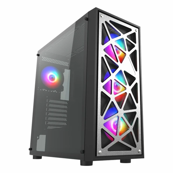 Vento VG12AL 850W 80+ Bronz USB 3.2 RGB eATX Mid Tower Siyah Kasa ürün görseli 1