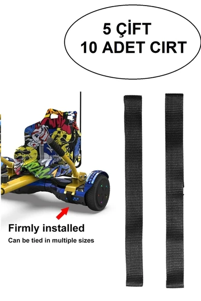 Citymate Elektrikli Kaykay Aksesuarı Hoverkart CIRT Tüm Modeller ile Uyumlu Cırt 5 Çift 10 Adet ürün görseli 1