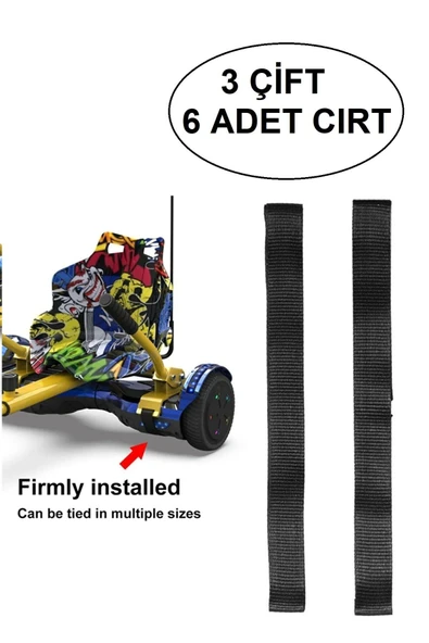 Citymate Elektrikli Kaykay Aksesuarı Hoverkart CIRT Tüm Modeller ile Uyumlu Cırt 3 Çift 6 Adet ürün görseli 1