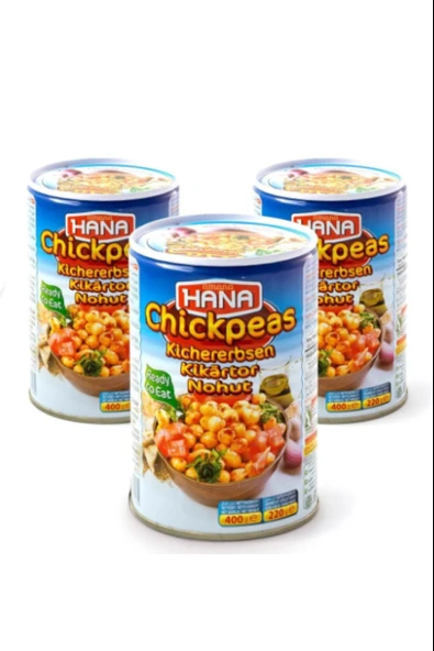 Hana Nohut Konservesi 400gr X 3 Adet ürün görseli 1