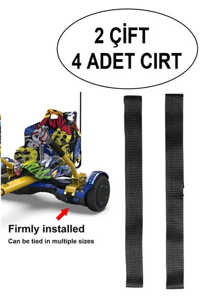 Citymate Elektrikli Kaykay Aksesuarı HoverKart CIRT Tüm Modeller ile Uyumlu Cırt 2 Çift 4 Adet ürün görseli 1