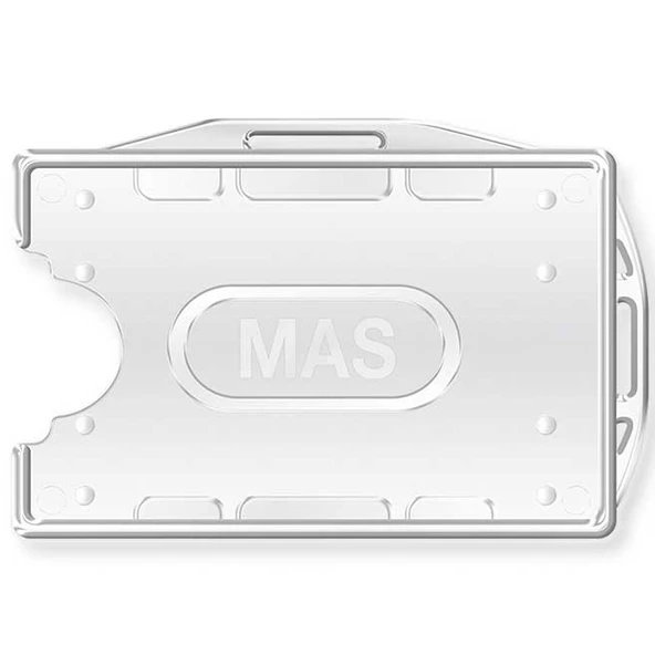 MAS Kart Kabı Çift Yüzlü 54x86 Şeffaf 25 Li 3524 ürün görseli 1
