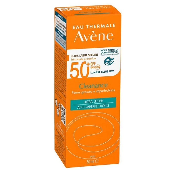 Avène Solaire Cleanance Yağlı Ciltler için Güneş Koruyucu SPF50+ 50 ml ürün görseli 1