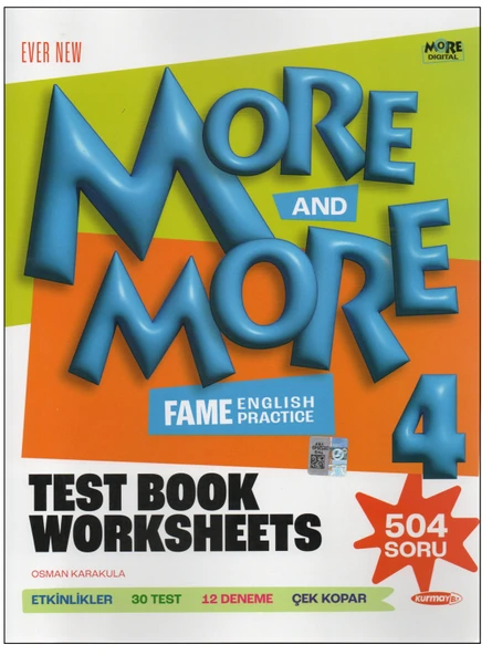 Kurmay Elt More and More 4.Sınıf Worksheets Test Book ürün görseli 1